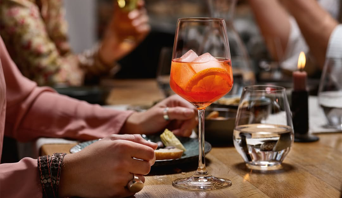 Een aperol spritz