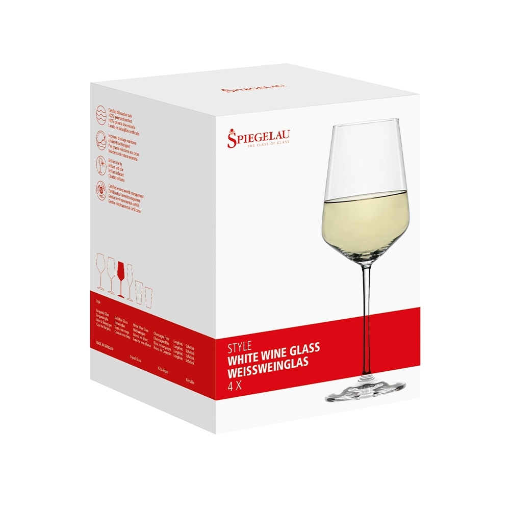buik weg te verspillen Kreek Spiegelau Style Wittewijnglas 440 ml. (set van 4) - Spiegelau Shop | De  Officiële Dealer